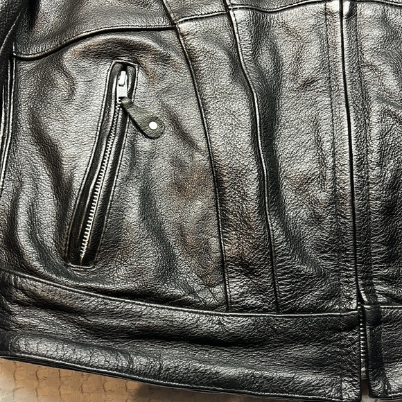 Screaming Eagle Ladies Leather Riding Jacket Size Large Excellent Condition - Picture 14 of 15